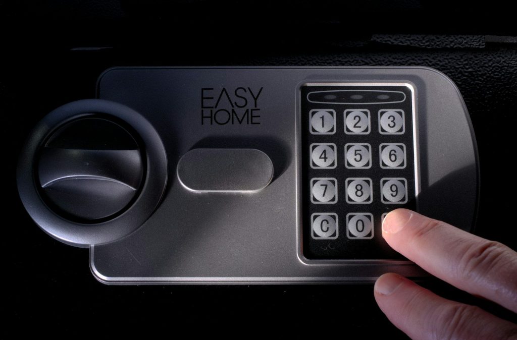 Professional smart door lock installation on a home in Lancaster and Morecambe